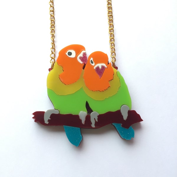 Collier d’oiseaux d’amour