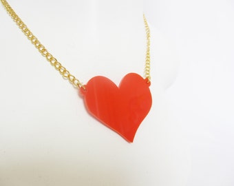Large Red Heart necklace