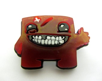 Super Meat Boy Laser Cut Brooch