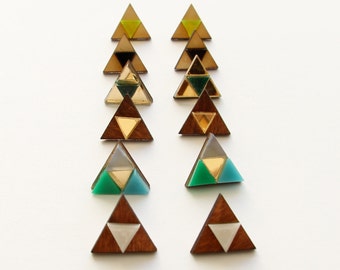 Zelda Triforce stud earrings