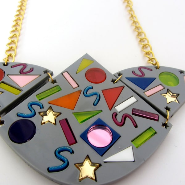 Saved by the bell inspired 80's statement necklace