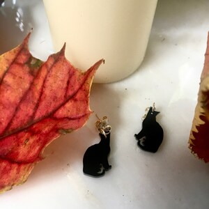 Black Cat Salem Earrings