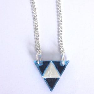 Zelda Triforce laser cut  charm necklace