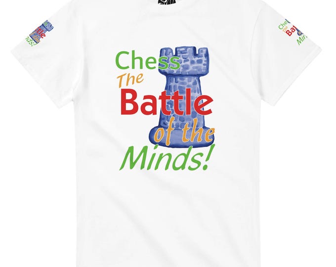 Chess The Battle of the Minds! Unisex Crewneck T-shirt | Castle Tower Graphics