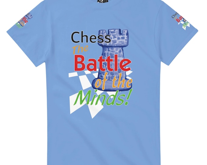 Chess The Battle of the Minds!  Unisex Crewneck T-shirt | Castle Tower Graphics