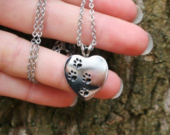 Always in My Heart Pet Cremation Jewelry for Ashes Urn Necklace Ash ...