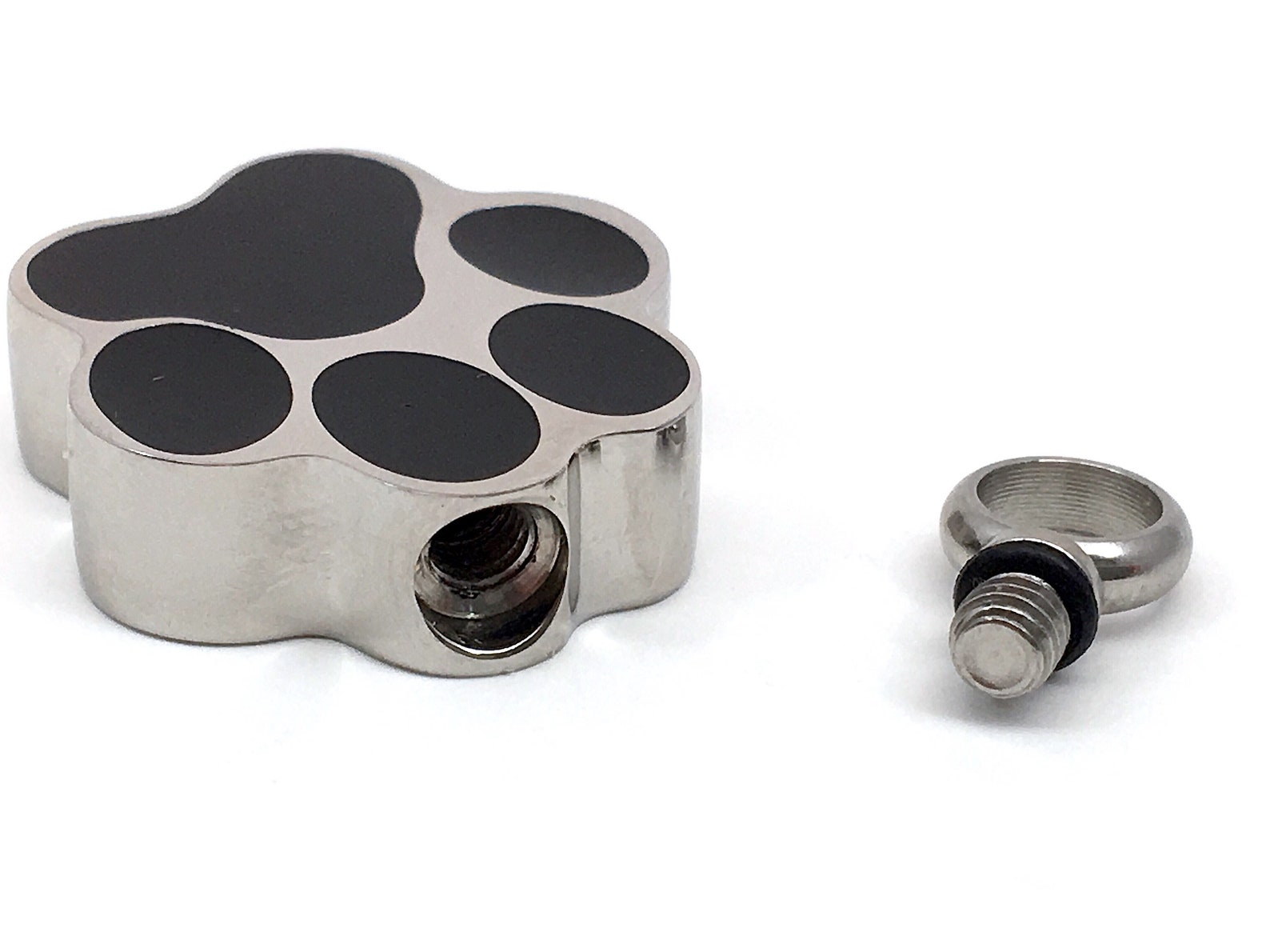 Urn Paw Print Cremation PENDANT or NECKLACE Holds Cremains Ash Locket ...