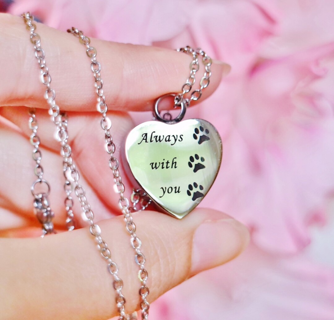 Always With You Me Pet Cremation Jewelry for Ashes Urn Necklace Ash ...