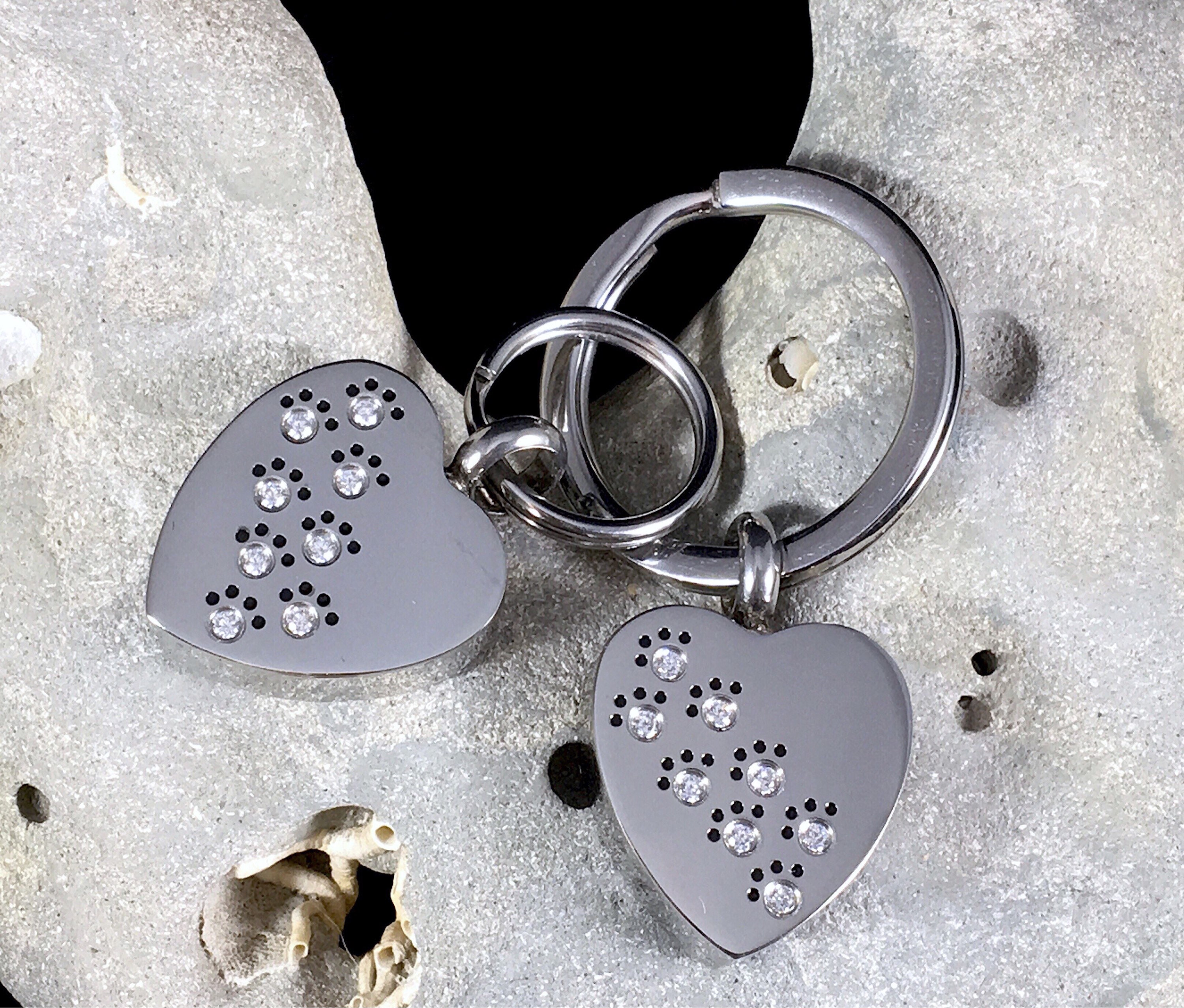 Urn Crystal Paws on My Heart Cremation PENDANT or NECKLACE Holds ...