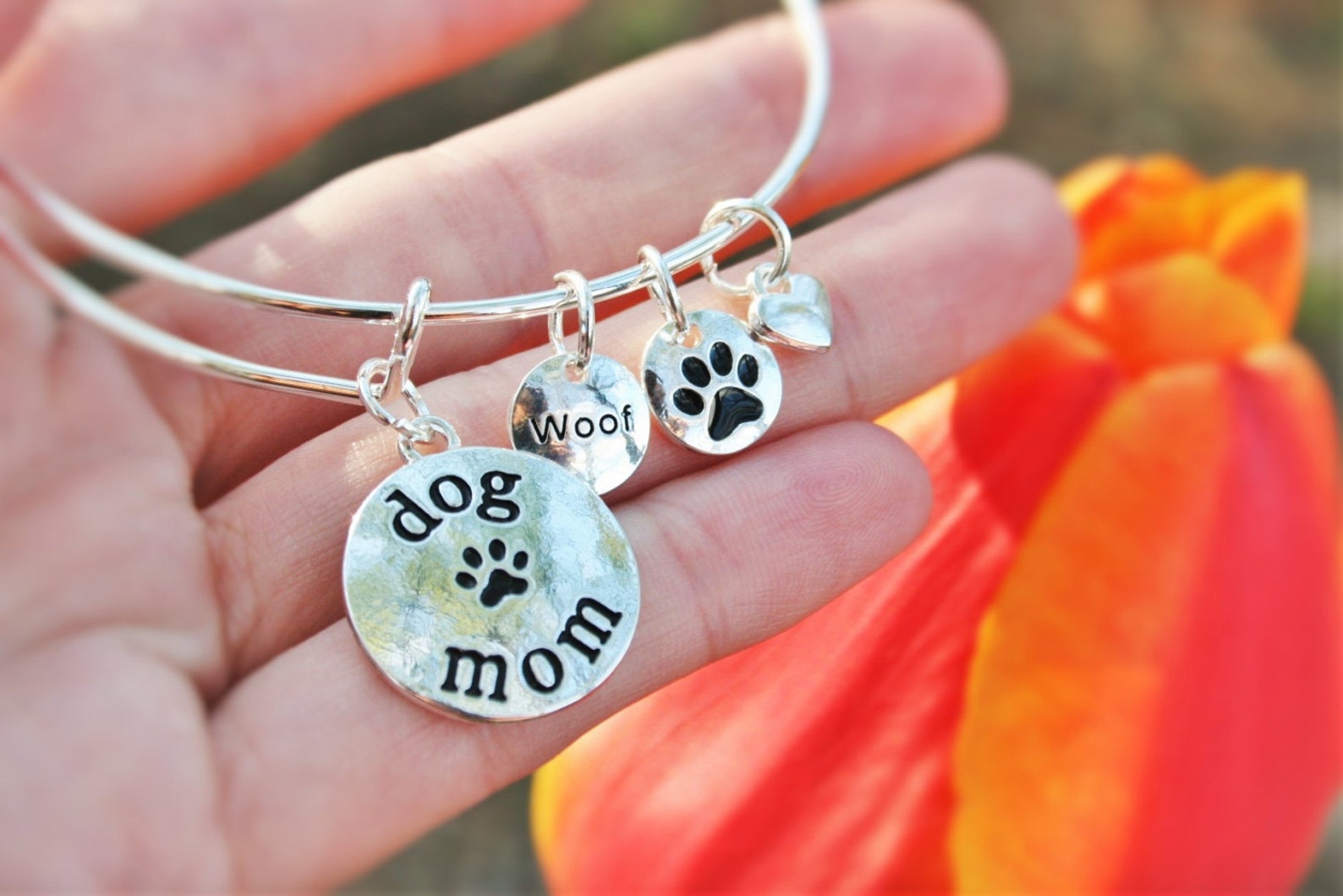 Dog Mom Jewelry Expandable Bangle Adjustable Wire Bracelet Etsy
