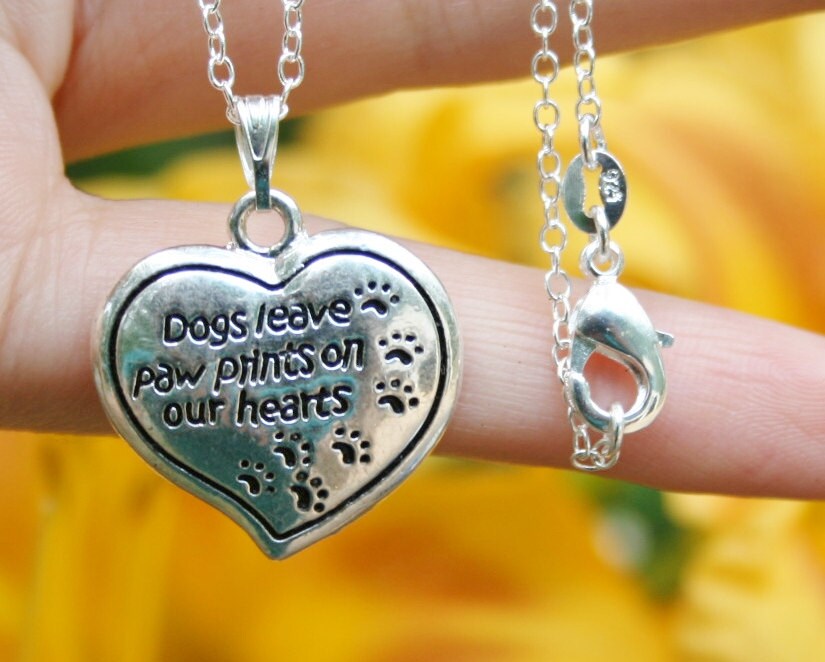 Dogs Leave Paw Prints Necklace Dogs Leave Paw Prints Necklace