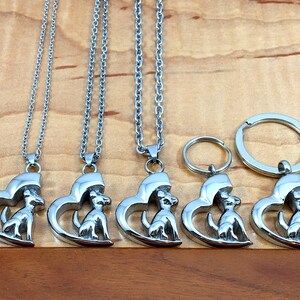 Dog on Heart Pet Cremation Jewelry for Ashes Urn Necklace Ash Pendant ...