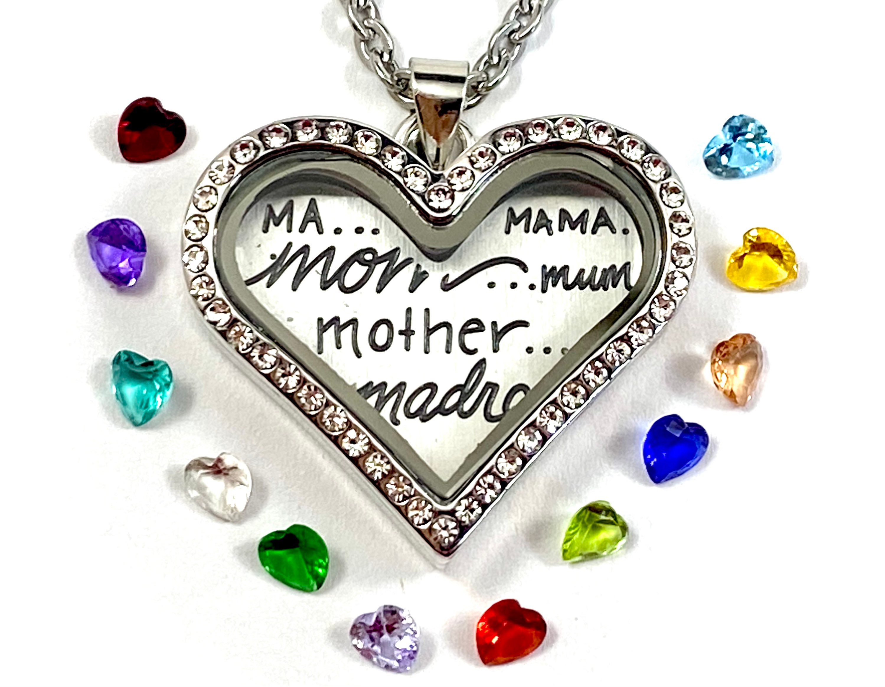 Buy Silver Heart Design Mum Locket Online in India - Etsy