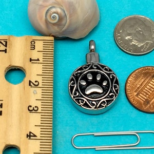 Celtic Paw Print Pet Cremation Jewelry for Ashes Urn Necklace Ash ...