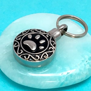 Celtic Paw Print Pet Cremation Jewelry for Ashes Urn Necklace Ash ...