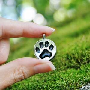 Paw Print Pet Cremation Jewelry for Ashes Urn Necklace Ash Pendant Dog ...