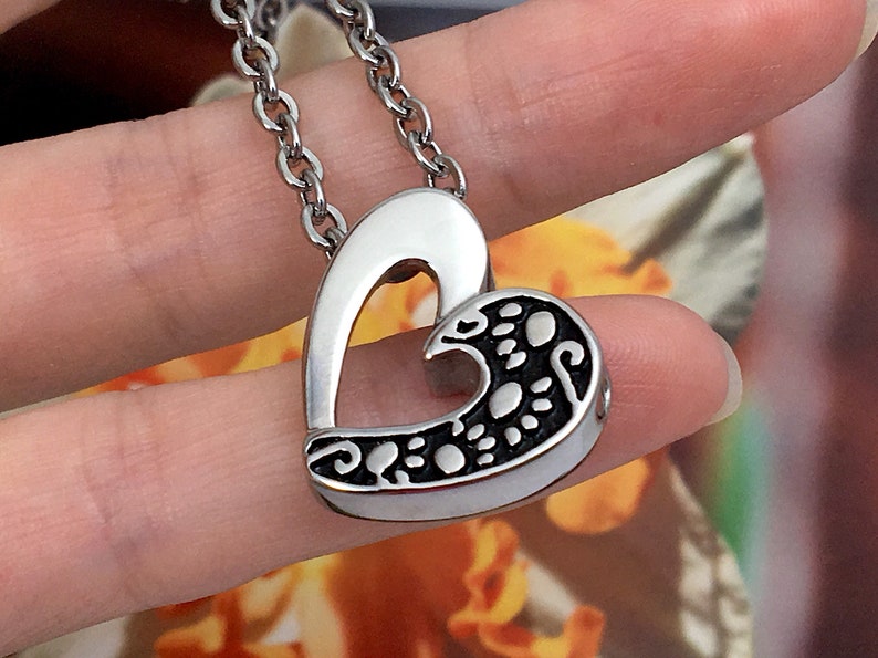 Urn Pawprints on My Heart Cremation PENDANT or NECKLACE Holds Cremains ...