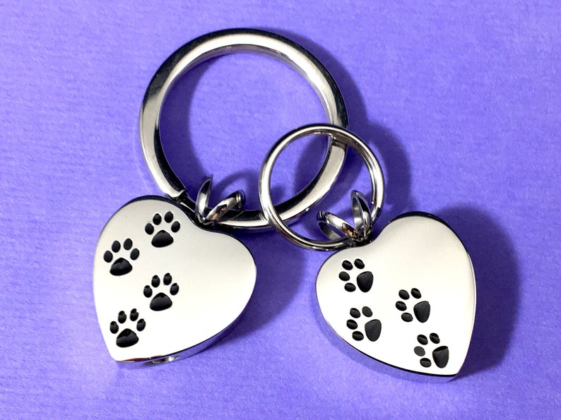 4 Paws on My Heart Pet Cremation Jewelry for Ashes Urn | Etsy