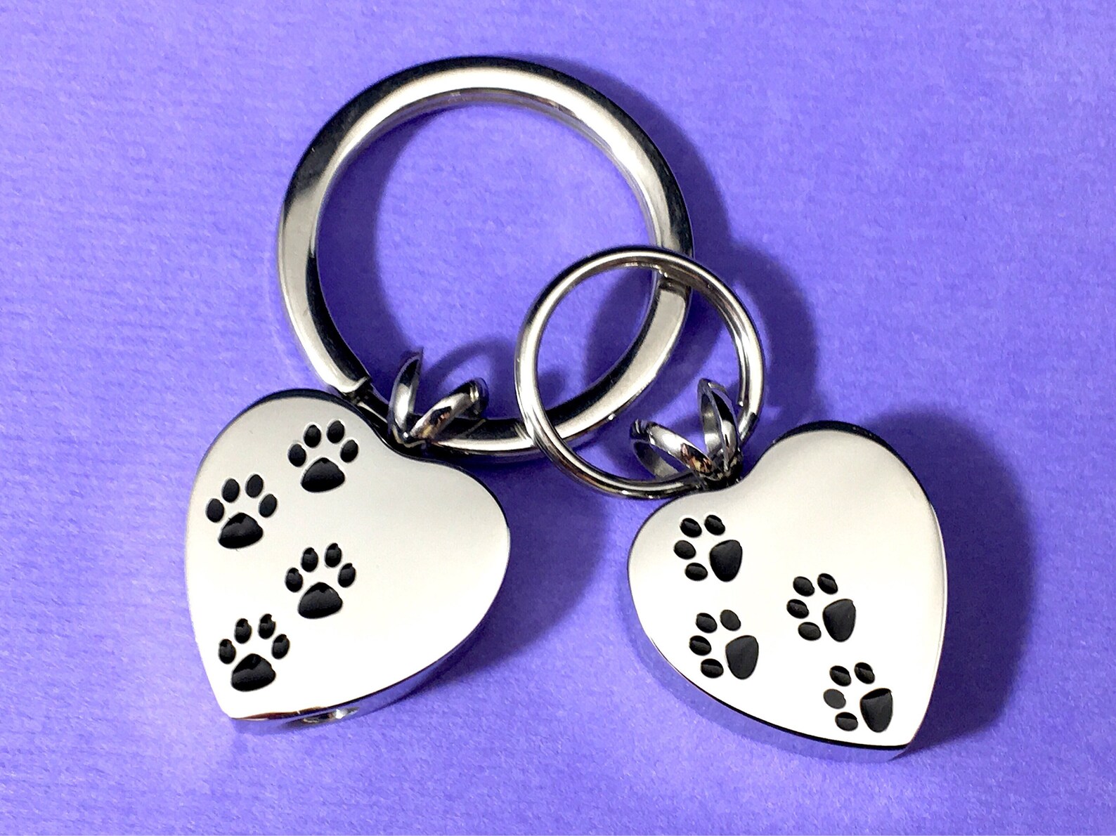 Urn 4 Paws on My Heart Cremation PENDANT or NECKLACE Holds Cremains ...