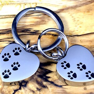 4 Paws on My Heart Pet Cremation Jewelry for Ashes Urn Necklace Ash ...