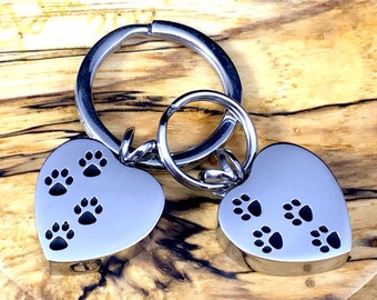 Ciondolo Zampa Animale Argento Sterling Engravable Forever In Our Ciondolo Zampa Animale Argento Sterling Engravable Forever In Our