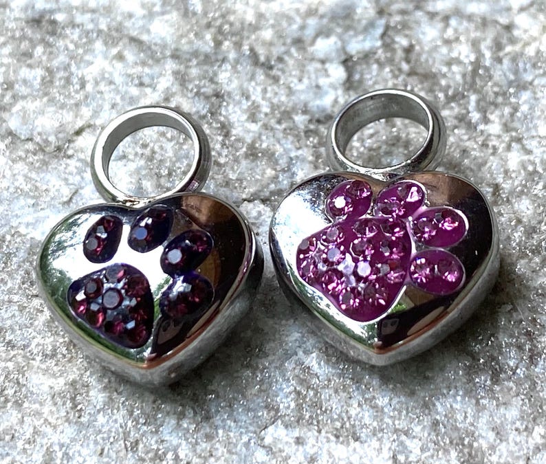 Tiny Paw Print on My Heart Pet Cremation Jewelry for Ashes Urn Necklace ...