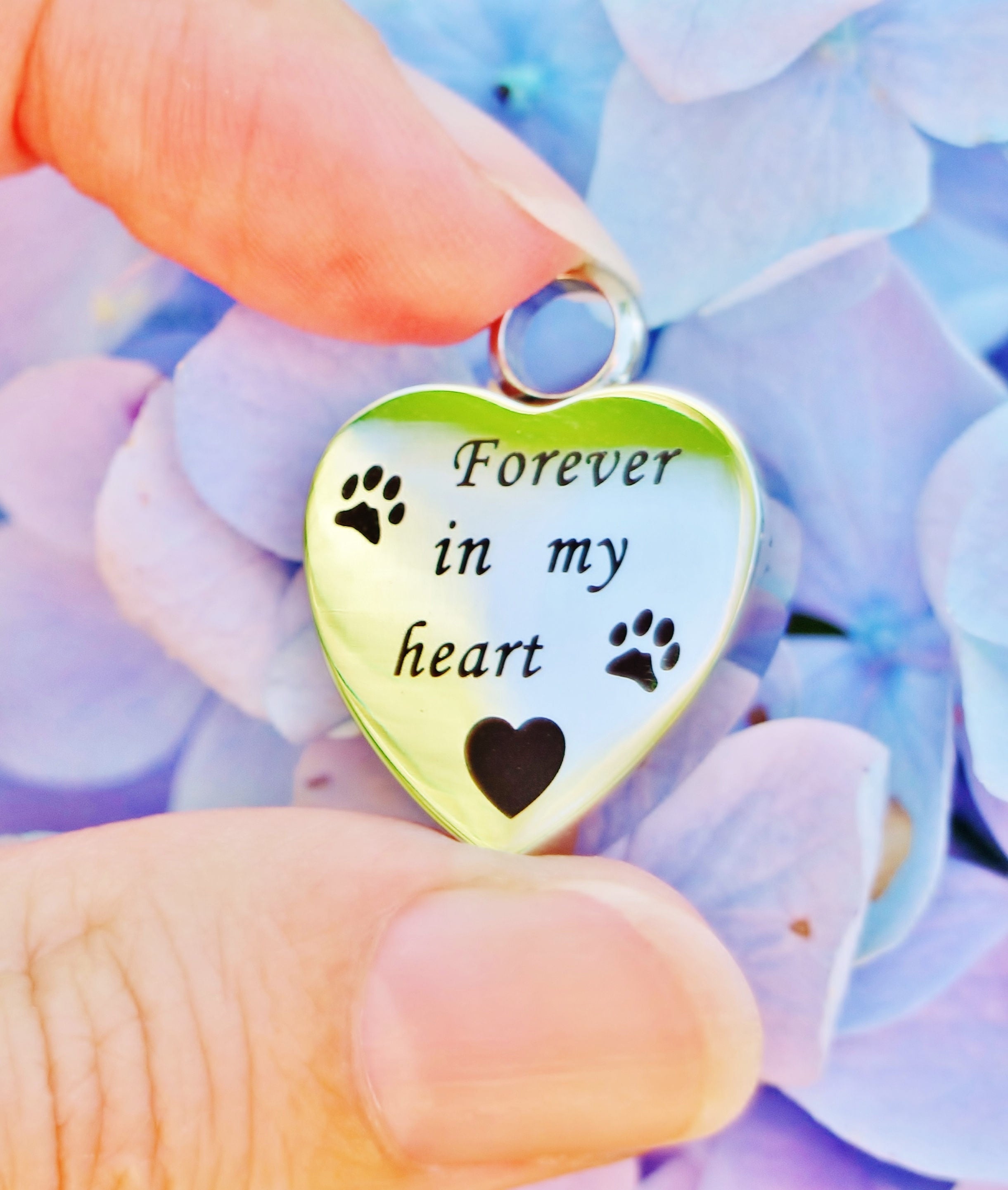 Forever in My Heart Pet Cremation Jewelry for Ashes Urn Necklace Ash ...