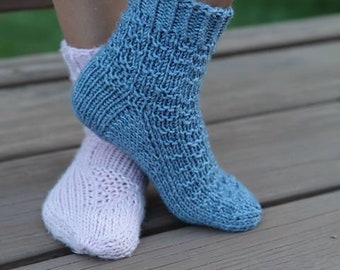 SIMPLE LIFE socks- knitting PATTERN baby to adult sizes