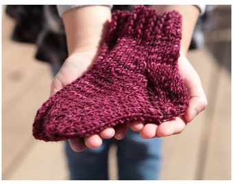 HAPPY BIRTHDAY socks- knitting PATTERN baby to adult sizes
