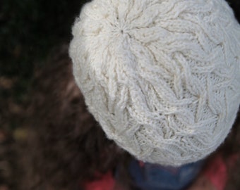 Victoria hat - KNIT PATTERN ONLY - 6 sizes (baby to adult)