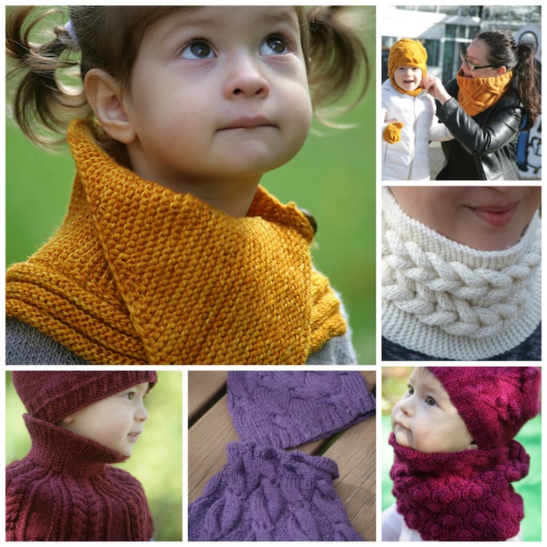 Cowlmecozy Collection 6 Knitting Patterns Of Cowls Baby To Adult Sizes Not A Finished Product Cowlmecozy Collection 6 Knitting Patterns Of Cowls Baby To Adult Sizes Not A Finished Product
