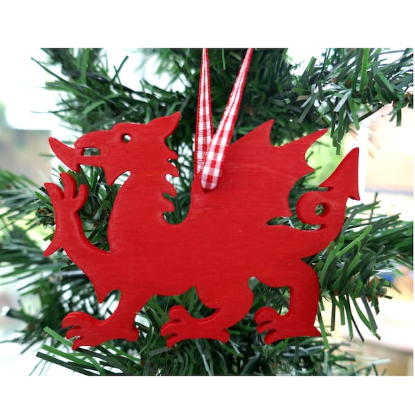 Welsh dragon, Welsh Christmas decoration,  Nadolig Llawen, Wales Christmas, Father's Day, Welsh Dragon, St. David's day, Welsh birthday gift