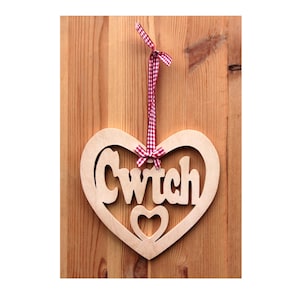 Cwtch-Plakette, Herz-Cwtch-Zeichen, walisische Wörter, Weihnachts-Cwtch, Valentinstag-Cwtch, Muttertag, walisische Geschenke, Vatertag