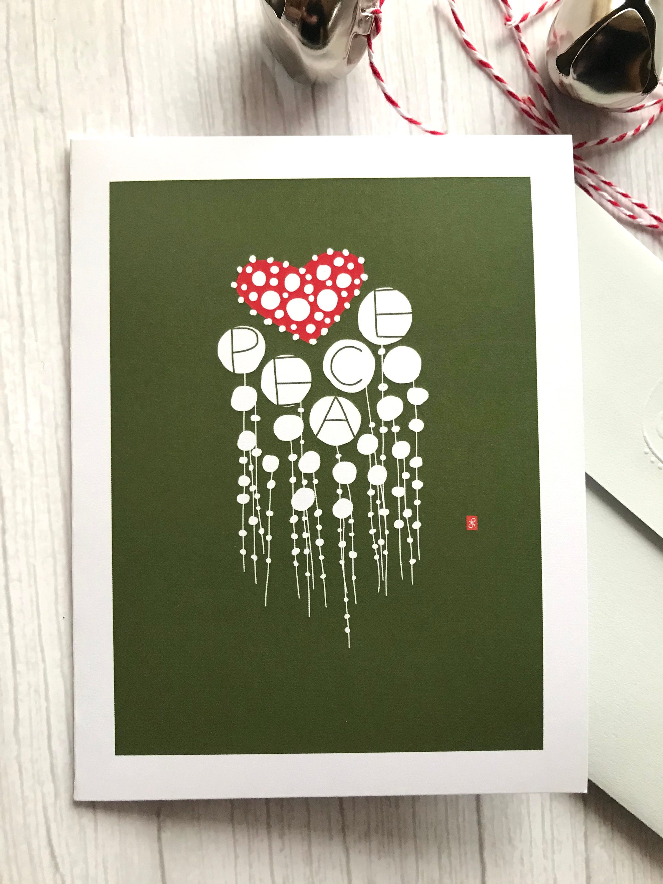 non-religious-card-holiday-card-peace-card-minimal-etsy