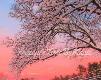 Snowy morning - Digital download photo