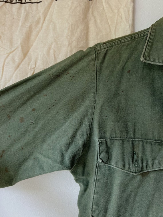 1960s Vietnam War OG-107 USMC Jacket - Small - image 4