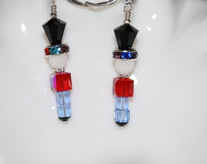 Nutcracker Swarovski Earrings Nutcracker Earringstoy Etsy