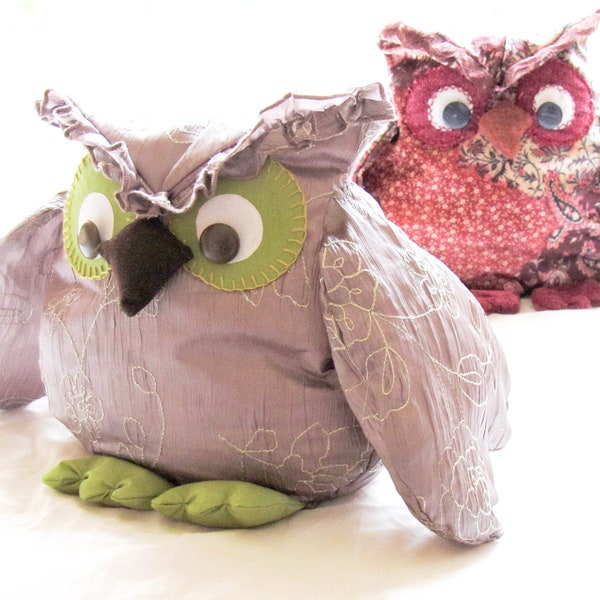 Adorable Ollie the Owl Doorstop & Soft Toy Sewing Pattern