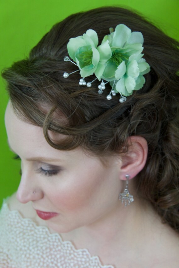 clip on silk flowers