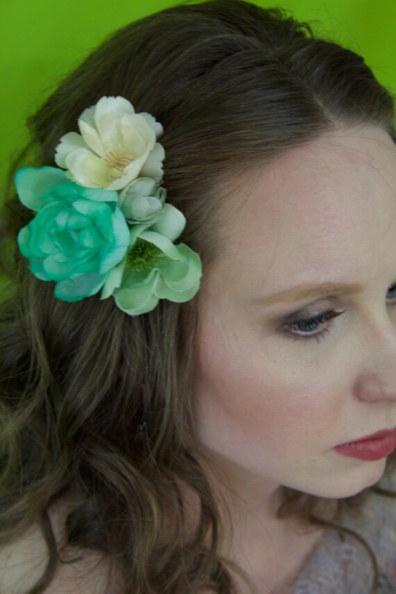 clip on silk flowers