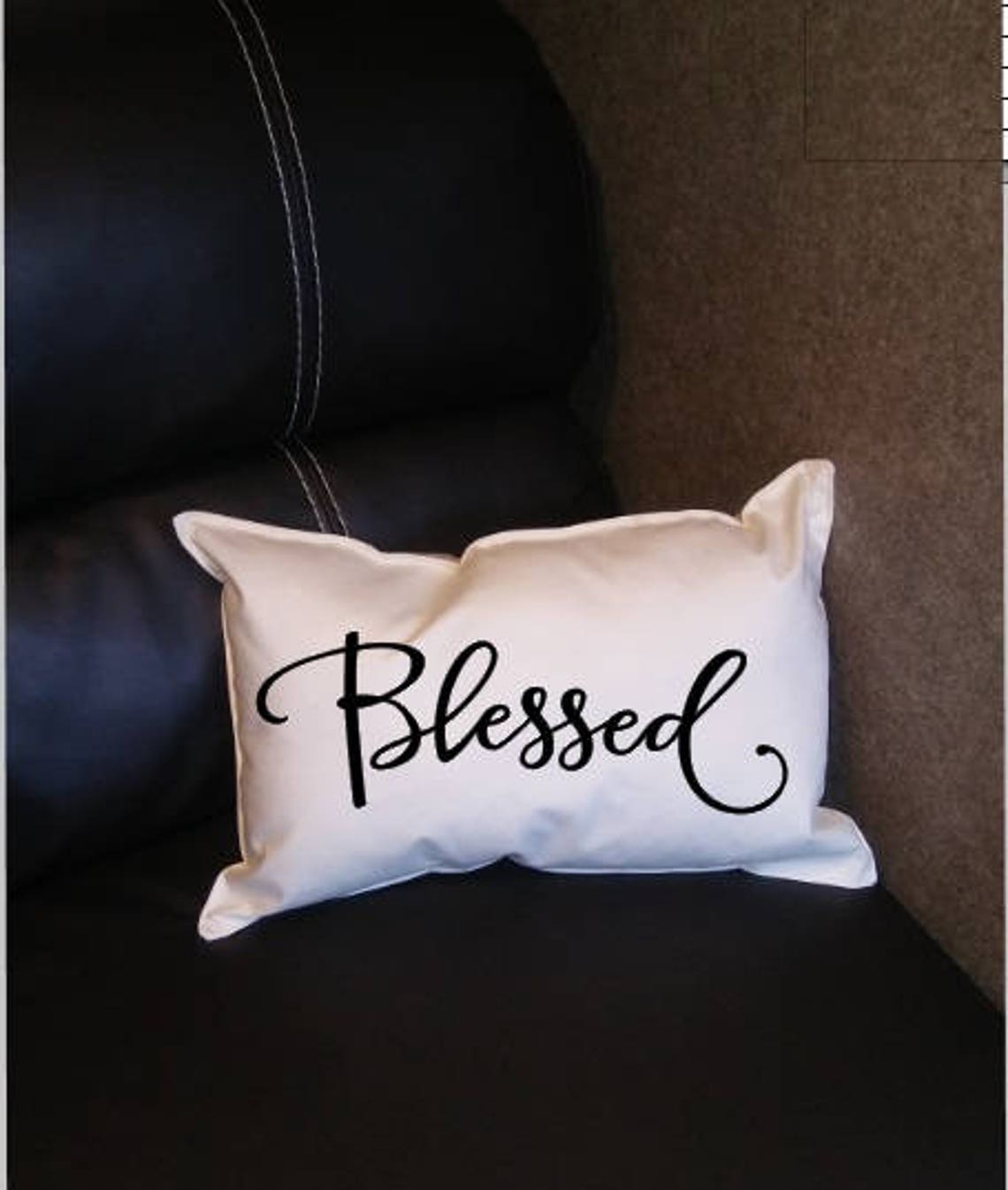 Blessed Inspirational Pillow Prayer Pillow Etsy