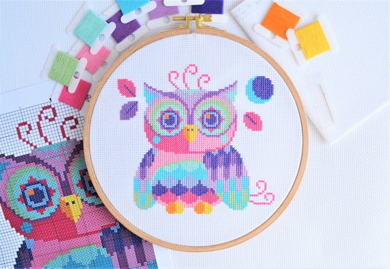 Owl Cross Stitch Chart