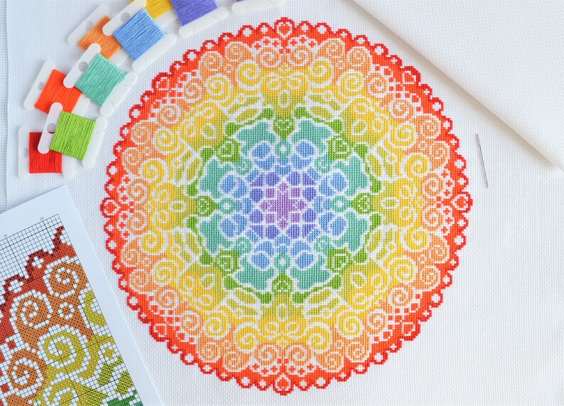 Mandala Cross Stitch Charts