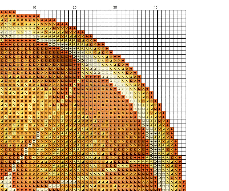 KIT Orange Half Cross Stitch Kit Best Quality Modern Craft for Adults with 6-inch Beechwood Hoop, 16 count Zweigart Aida and DMC Threads image 5