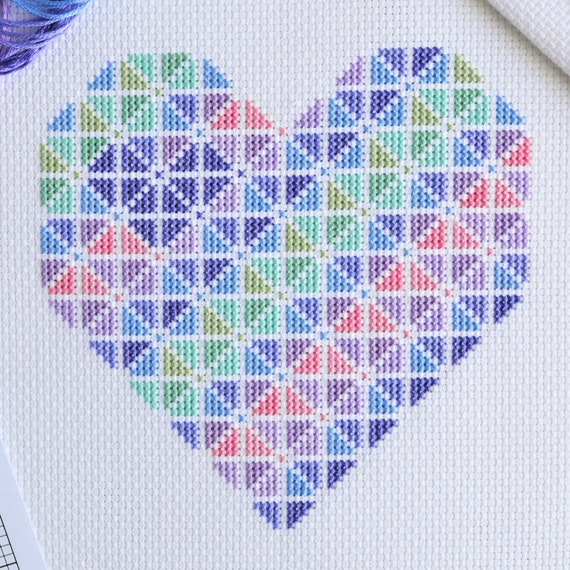 Heart Cross Stitch Chart