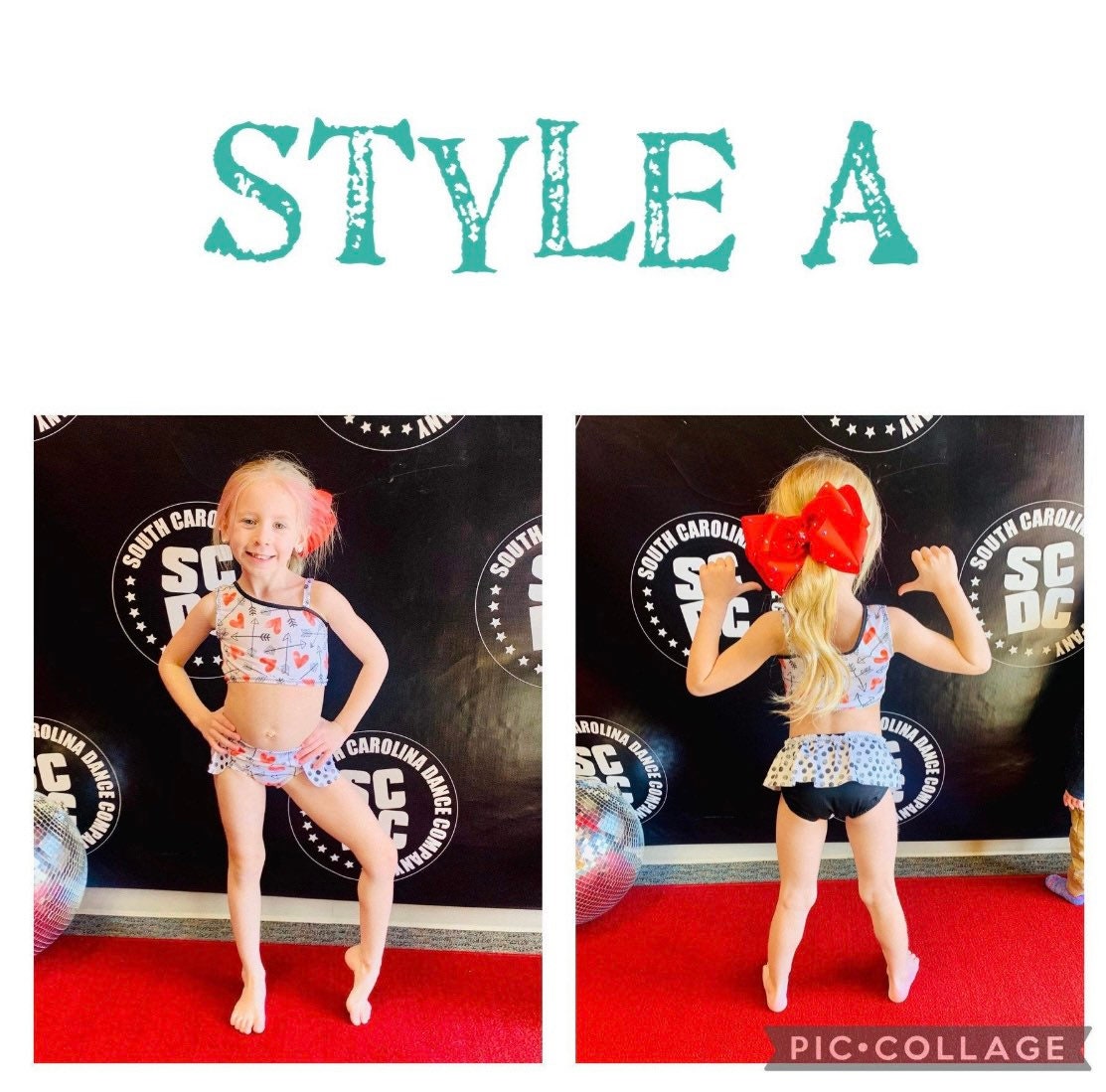 2 Piece Dance Wear Etsy