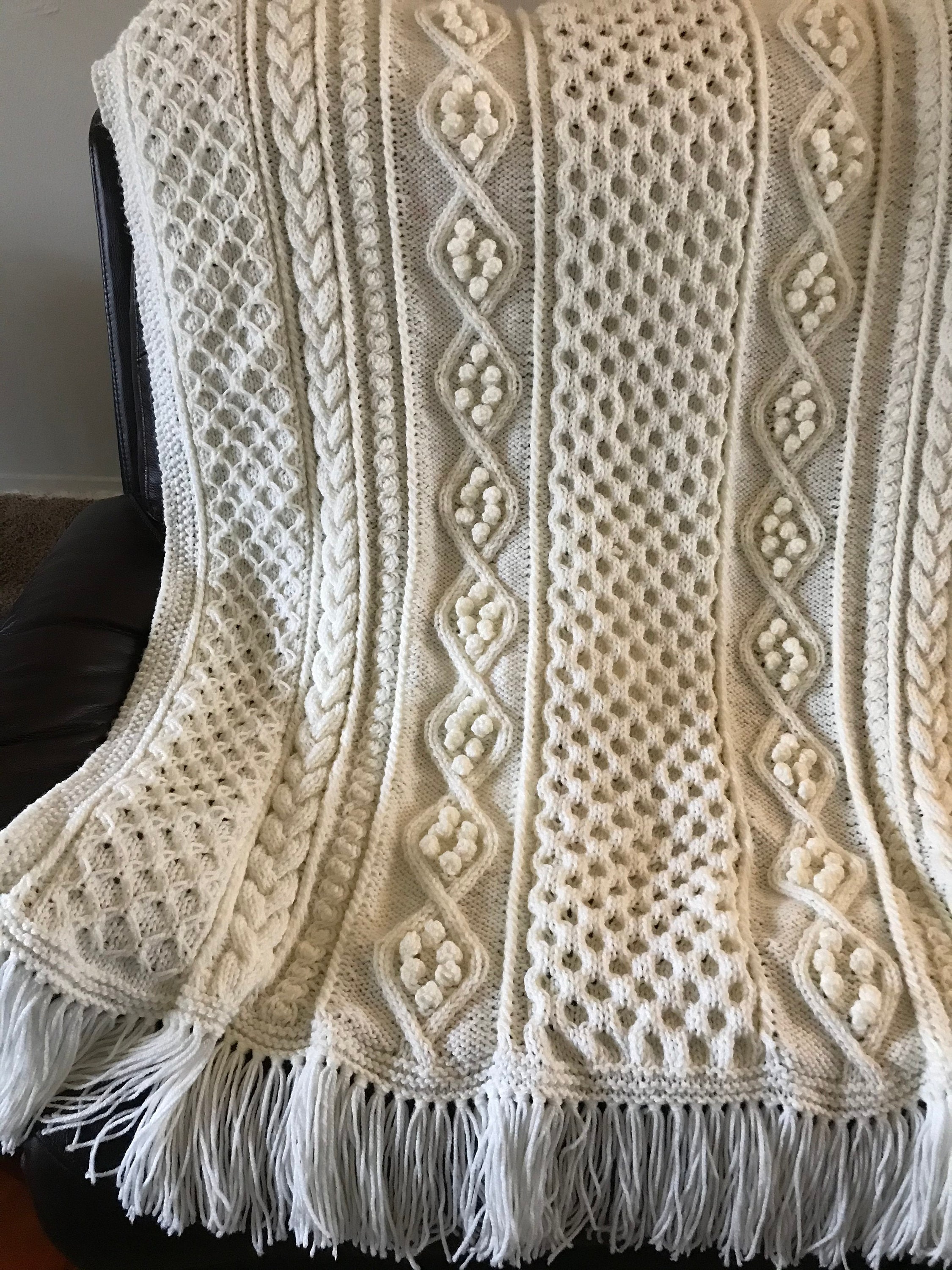 Irish Knit Afghan Pattern Knitting Patterns