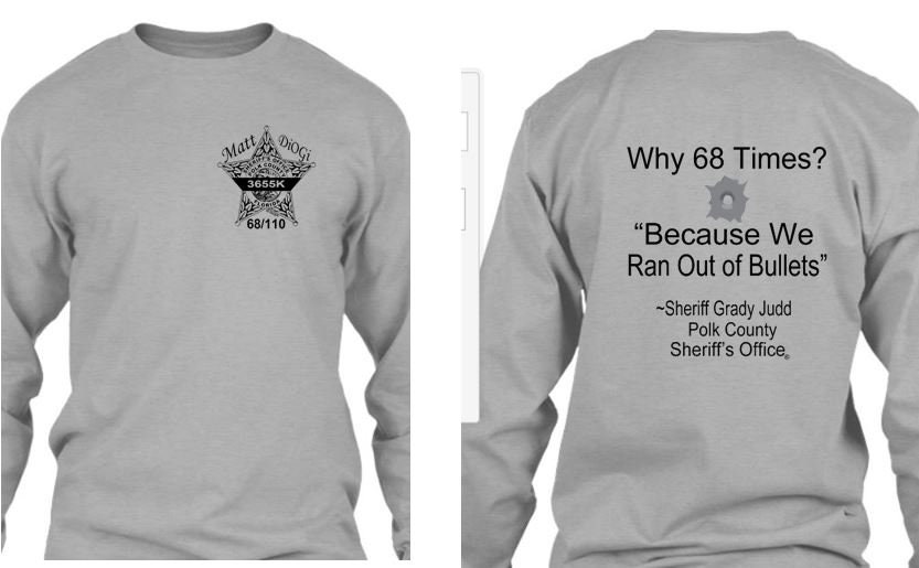 Polk County Sheriff's Office . 68/110 T-shirt Deputy Matt