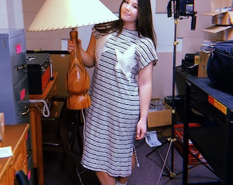 starry boob shirt dress