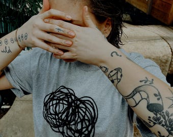 scribble yarn top